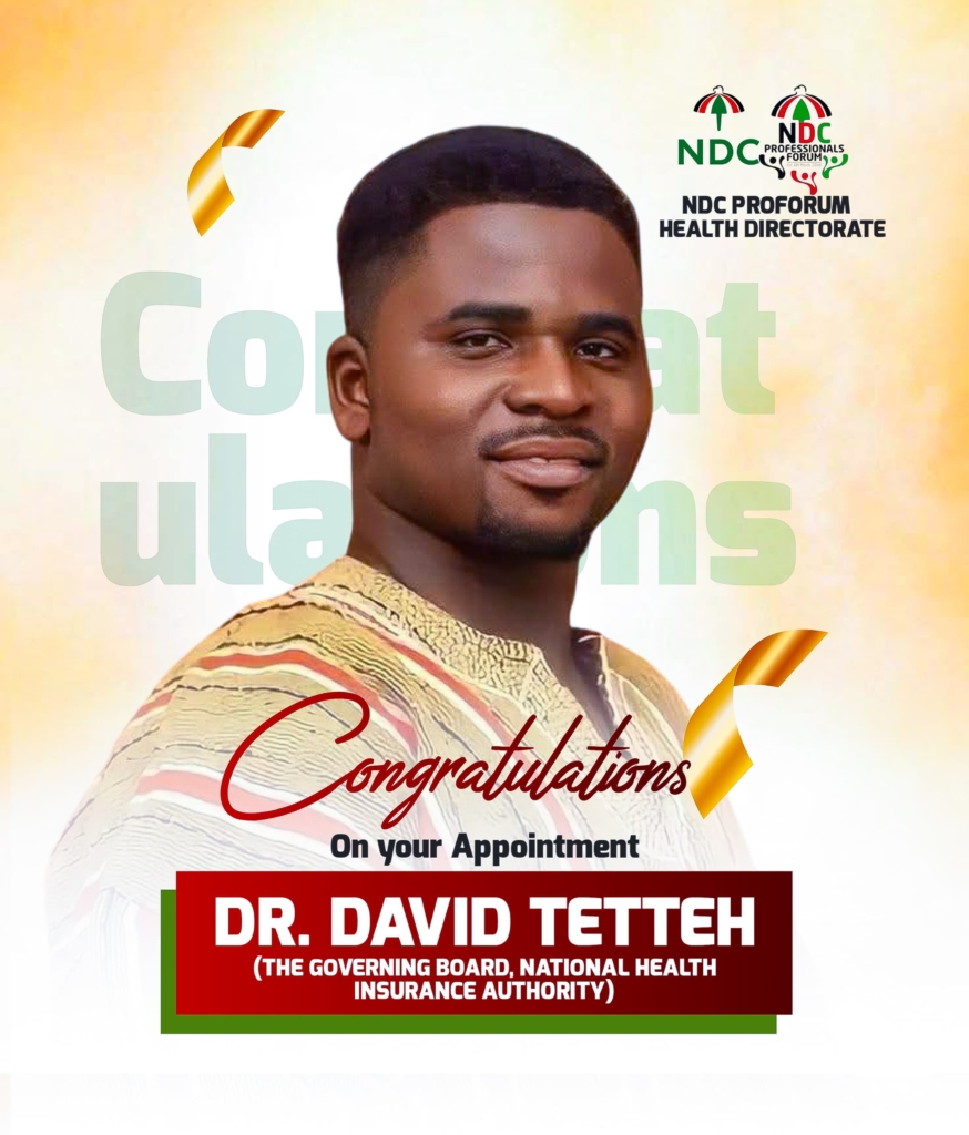 Dr. David Tetteh appointed to NHIA Governing Board by President Mahama – MyJoyOnline