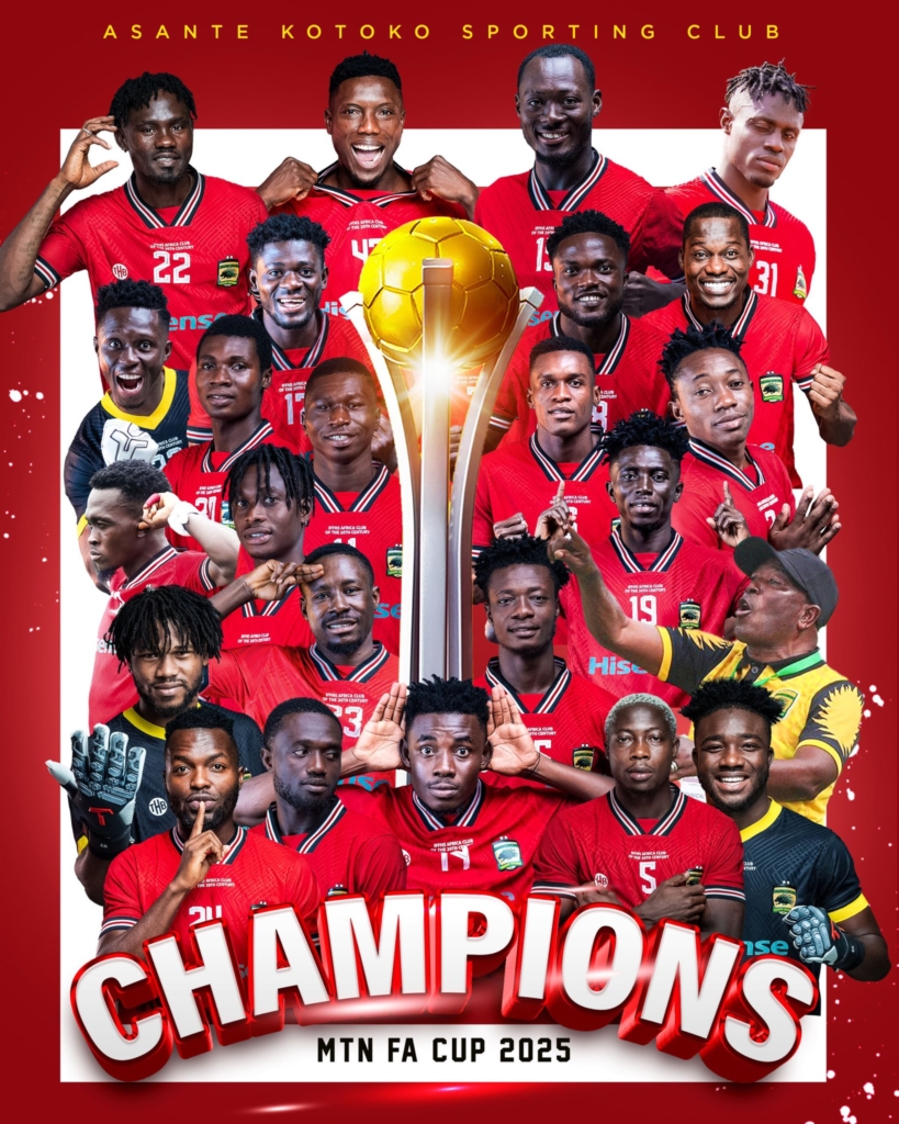 Kwame Opoku brace seals 10th FA Cup title for Asante Kotoko – MyJoyOnline