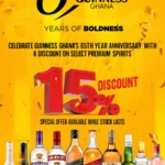 Guinness Ghana celebrates 65 years with 15% price reduction on select spirit brands