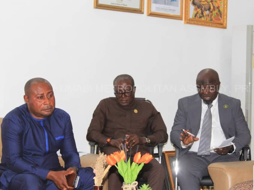 Ashanti Region: GUTA pays courtesy call on Kumasi Mayor, discusses trade concerns 2 Economy Association Visit Pic