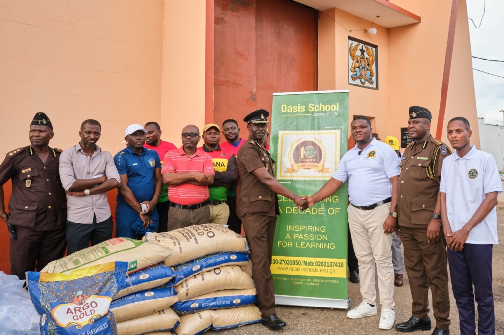 Oasis International School collaborates with PFAG and Nyantakyi for inmate outreach at Nsawam prisons
