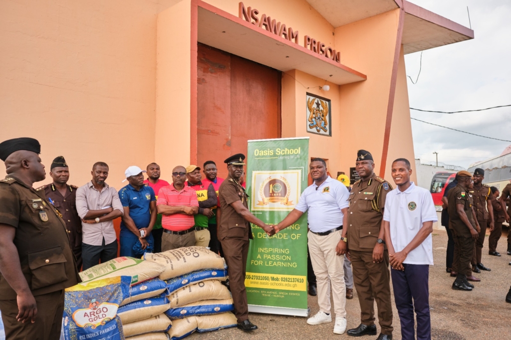 Oasis International School collaborates with PFAG and Nyantakyi for inmate outreach at Nsawam prisons