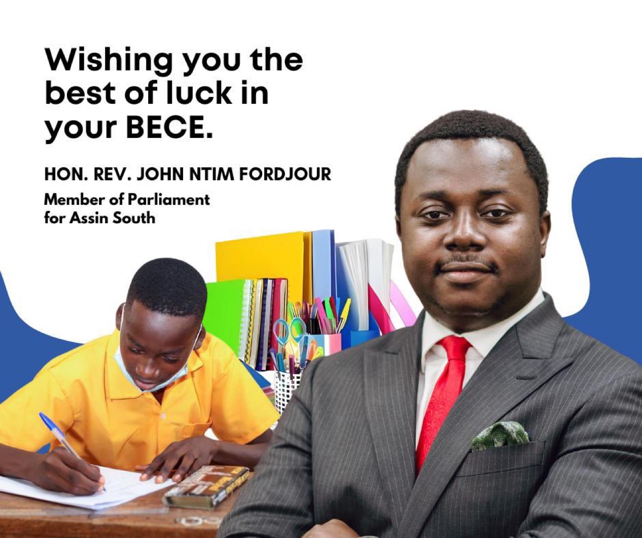 Ntim Fordjour wishes all BECE candidates well 2 IMG 4996