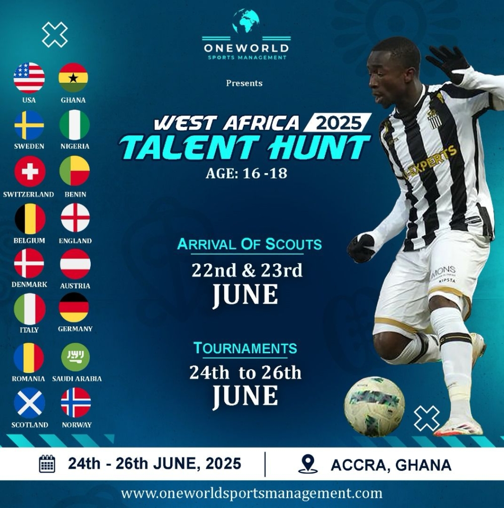 One World Sports Management set for three-day West African Talent Hunt event – MyJoyOnline