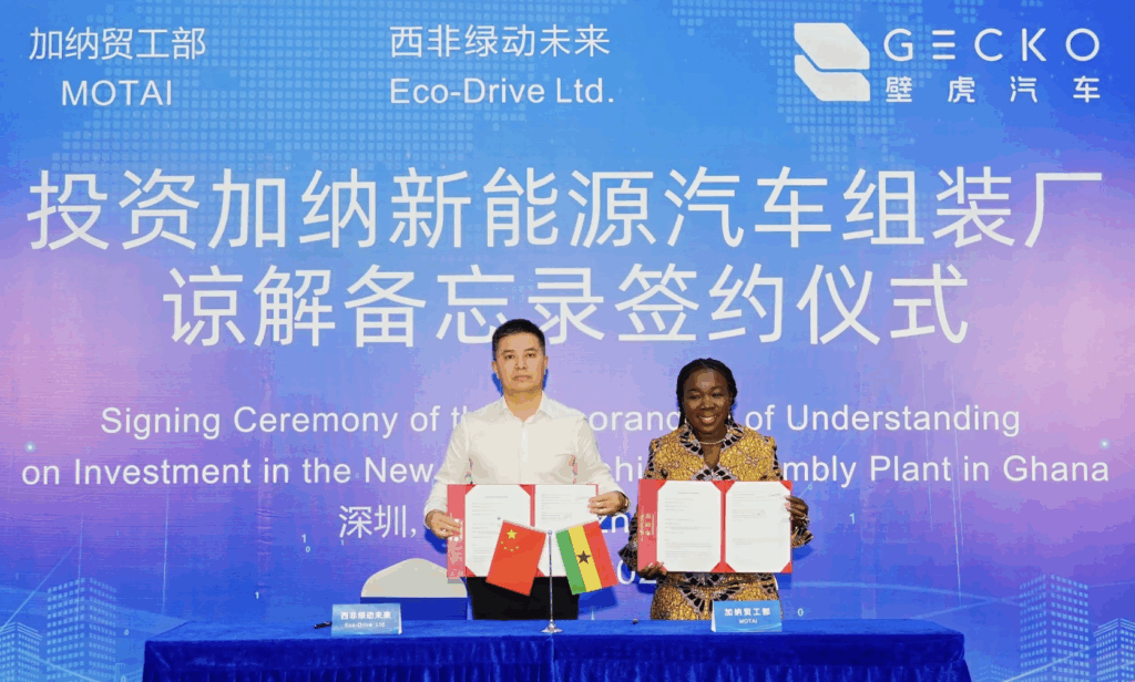 Ghana, China sign MoU to build NEV Assembly Plant – MyJoyOnline