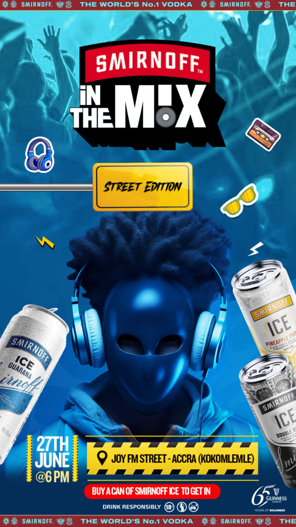 Smirnoff In The Mix returns with a street edition to celebrate Guinness Ghana’s 65 years of boldness – MyJoyOnline
