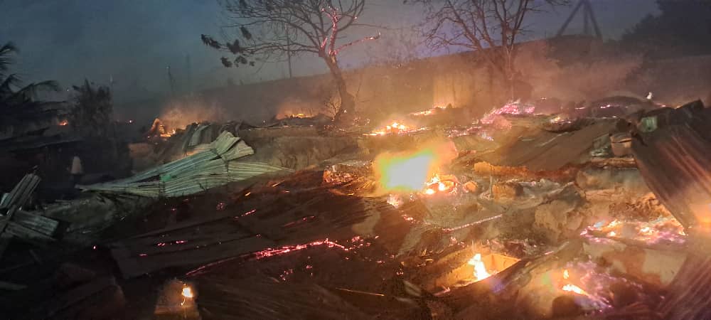 Over 500 wooden structures destroyed by fire at Tema   – MyJoyOnline