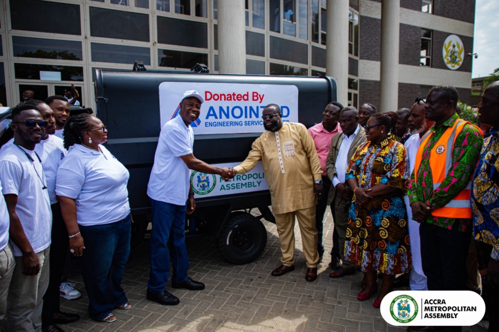 Anointed Engineering donates ‘Borla Macho III’ tricycle to support sanitation drive in Accra – MyJoyOnline