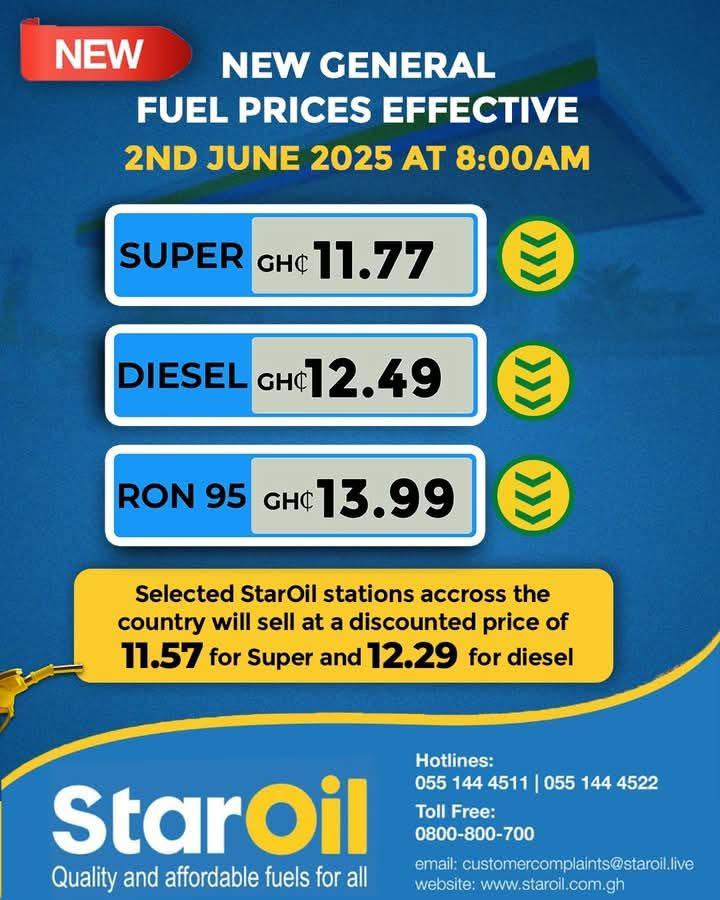 StarOil fuel price reductions