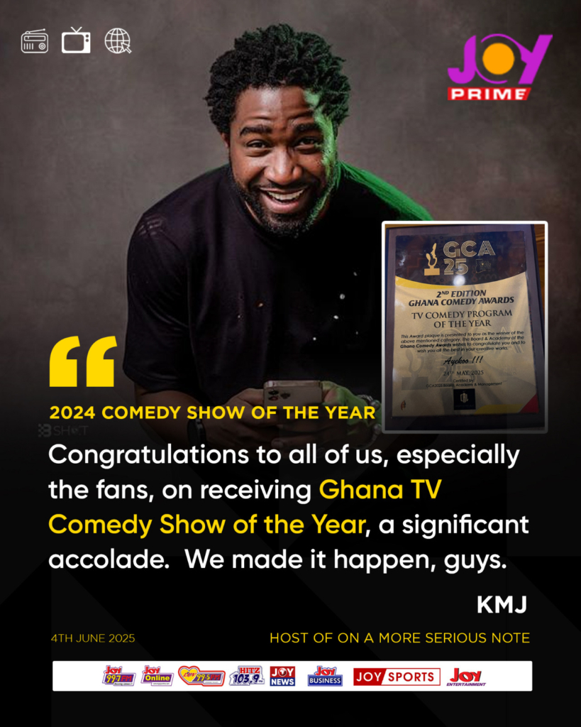 From gags to glory: How Joy Prime’s “On A More Serious Note” became Ghana’s top comedy show – MyJoyOnline