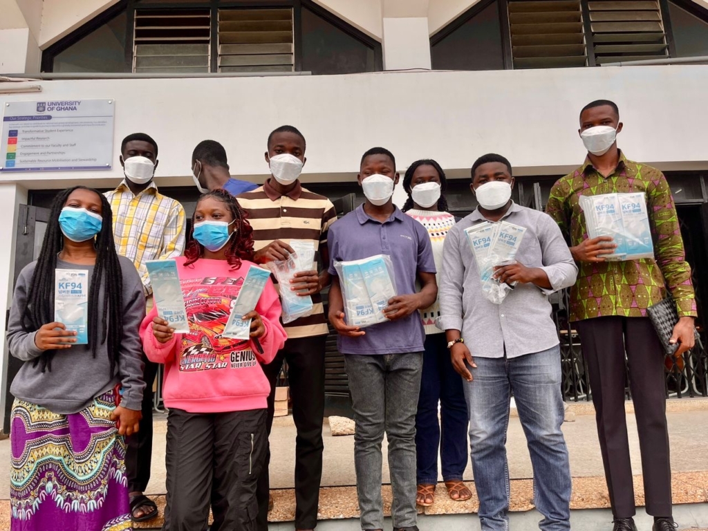 IAAS-UG leadership steps up with mask distribution as COVID-19 resurges on campus – MyJoyOnline