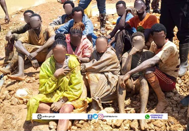 A/R: 15 arrested for illegal mining in major police crackdown – MyJoyOnline