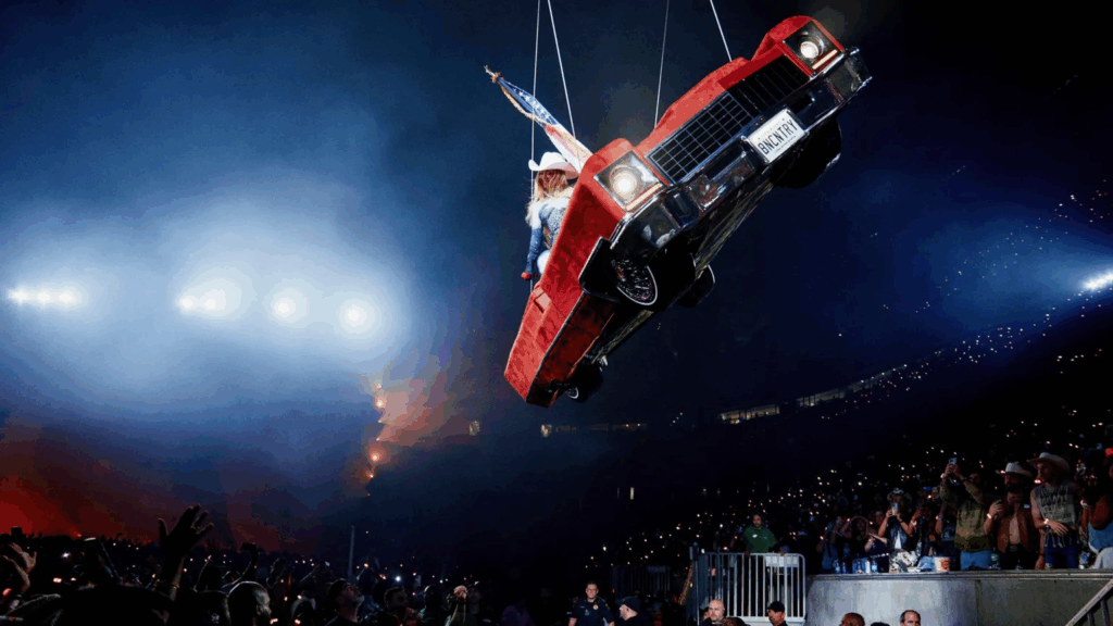 ‘Stop!’ – Beyoncé pauses show as flying Cadillac tilts mid-air – MyJoyOnline