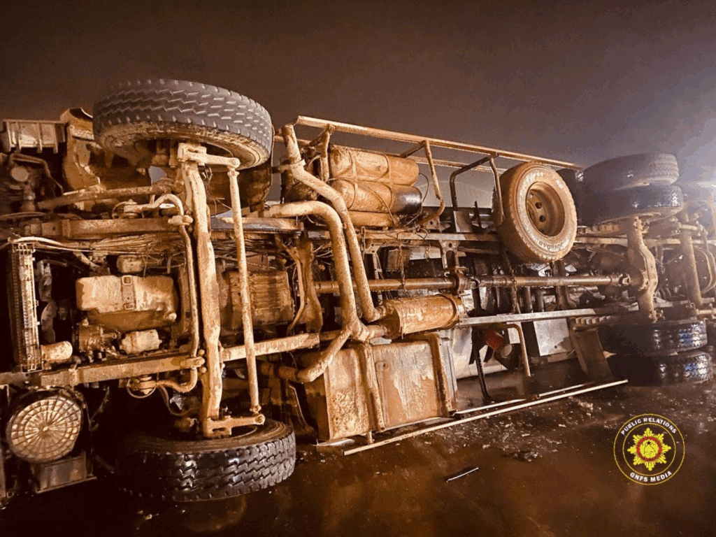 Fuel truck crashes near Benas Filling Station in Amanase – MyJoyOnline