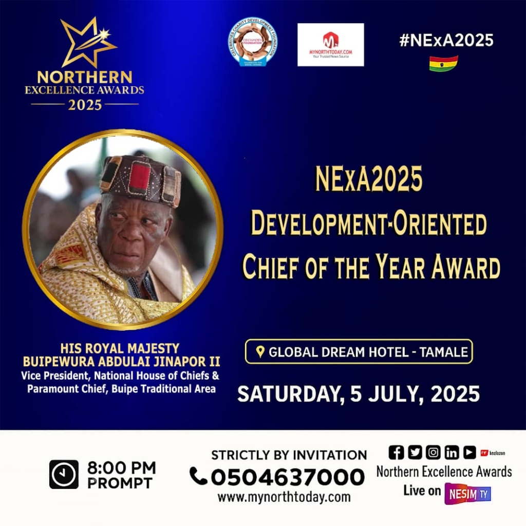Buipewura Abdulai Jinapor II named the Development-oriented Chief of the Year Award – MyJoyOnline