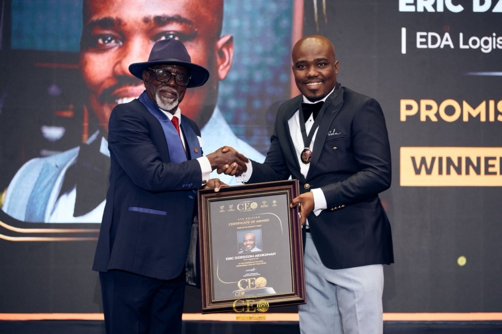 EDA Logistics CEO Eric Dziedzom Akukumah named ‘Promising CEO of the Year’ at 2025 Ghana CEO Awards – MyJoyOnline
