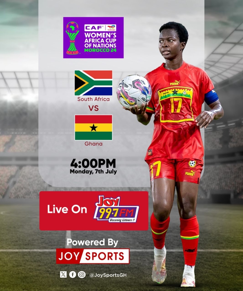 WAFCON 2024: Ghana vs South Africa game schedule and how to watch live – MyJoyOnline
