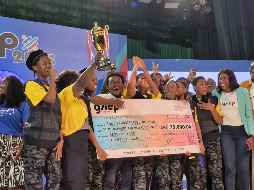 Team Technocrafts Innowear of Services Primary & JHS champions of 2025 GSTEP challenge – MyJoyOnline