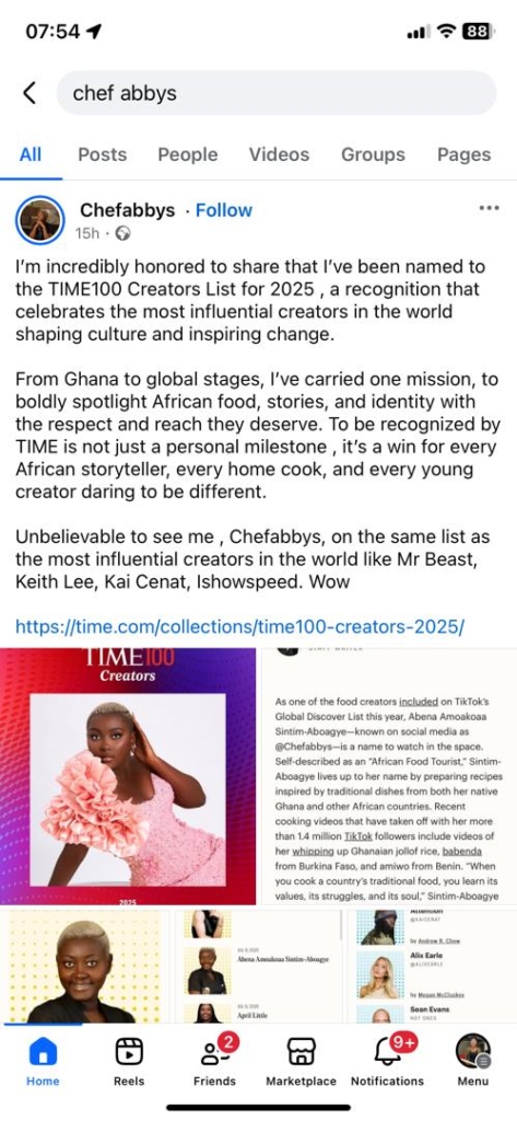 Ghana’s Chef Abbys makes TIME’s 100 Most Influential Creators list 4 WhatsApp Image 2025 07 10 at 07.54.41