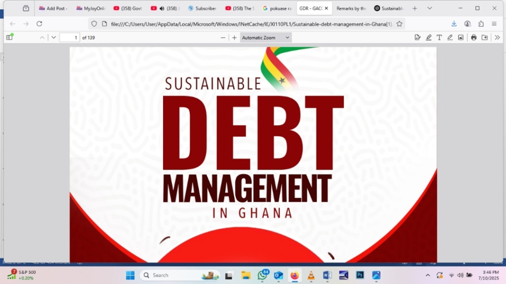 Economic Governance Platform launches report on Sustainable Debt Management in Ghana – MyJoyOnline
