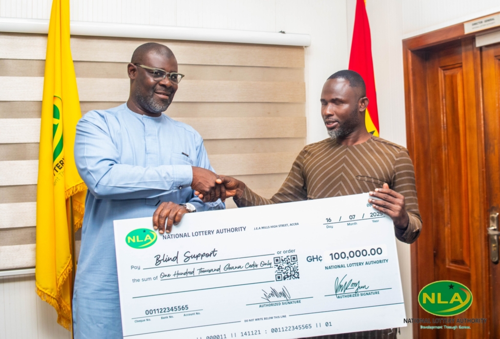 NLA donates GH¢100,000 to Blind Support for entrepreneurial programme – MyJoyOnline