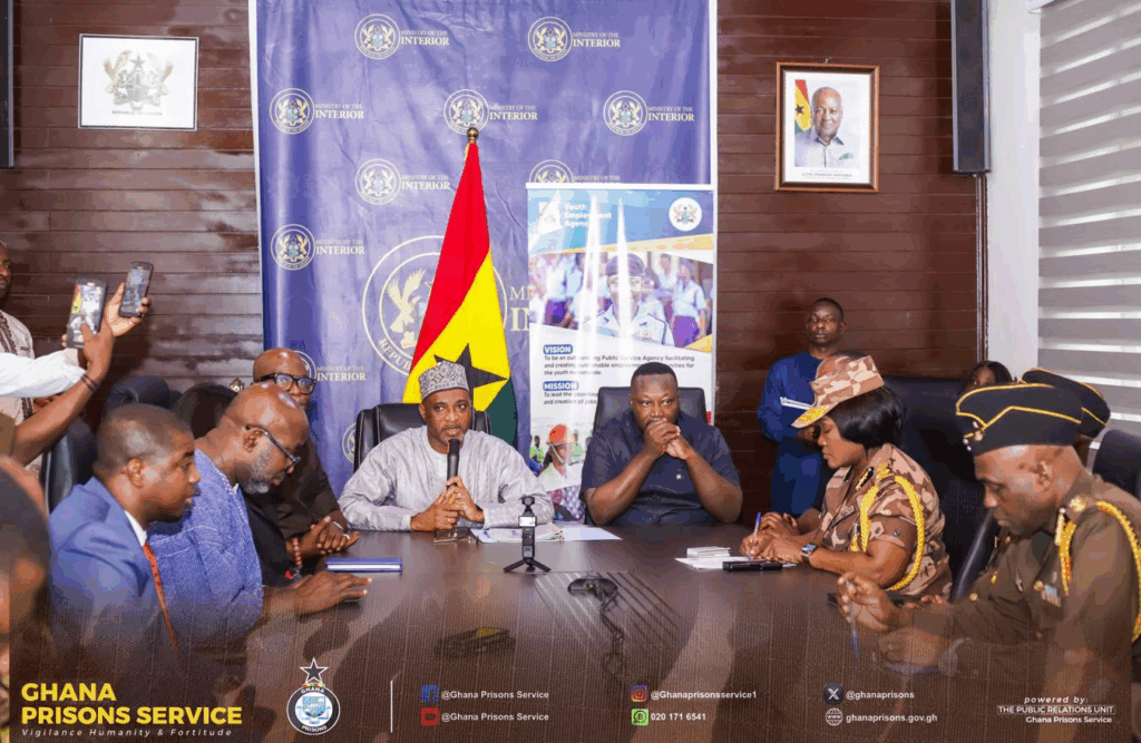 Ghana Prisons Service, YEA, and Youth Ministry sign MoU to recruit 5,000 Prisons support assistants – MyJoyOnline