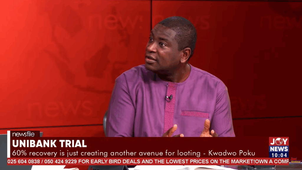 uniBank case: The decision creates avenue to loot – Kwadwo Poku criticises AG’s move to drop Duffuor case – MyJoyOnline