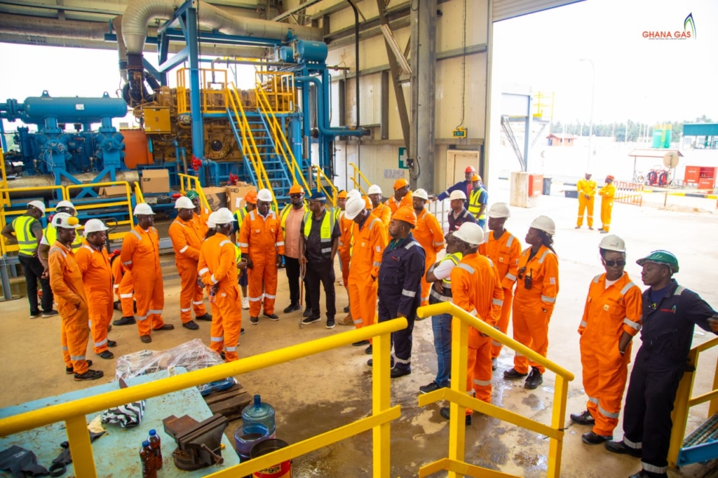 Ghana Gas Board inspects ongoing maintenance work on Atuabo Gas Processing Plant – MyJoyOnline