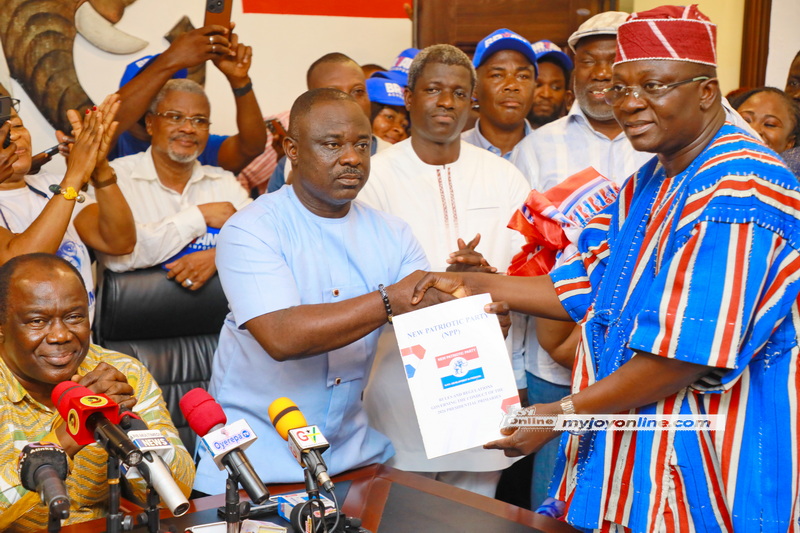 Photos: Bryan Acheampong files nomination to contest NPP flagbearership – MyJoyOnline
