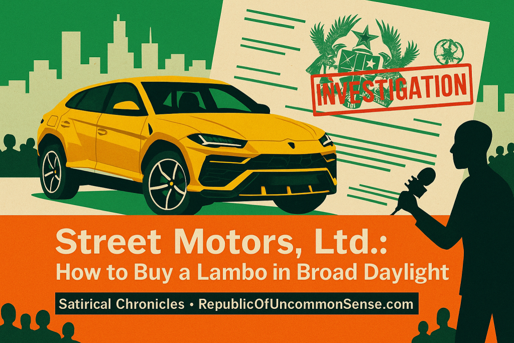 Street Motors, Ltd.: How to buy a Lambo in broad daylight – MyJoyOnline