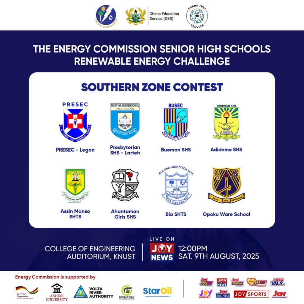 What you need to know about Energy Commission’s SHS renewable energy challenge – MyJoyOnline