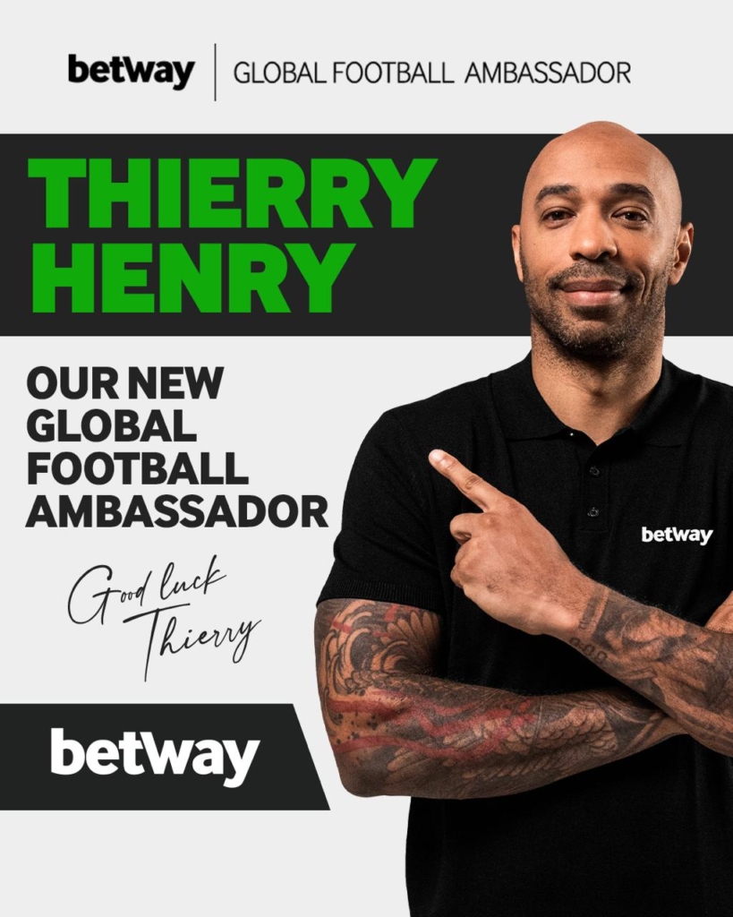 Betway announces Thierry Henry as a global ambassador – MyJoyOnline