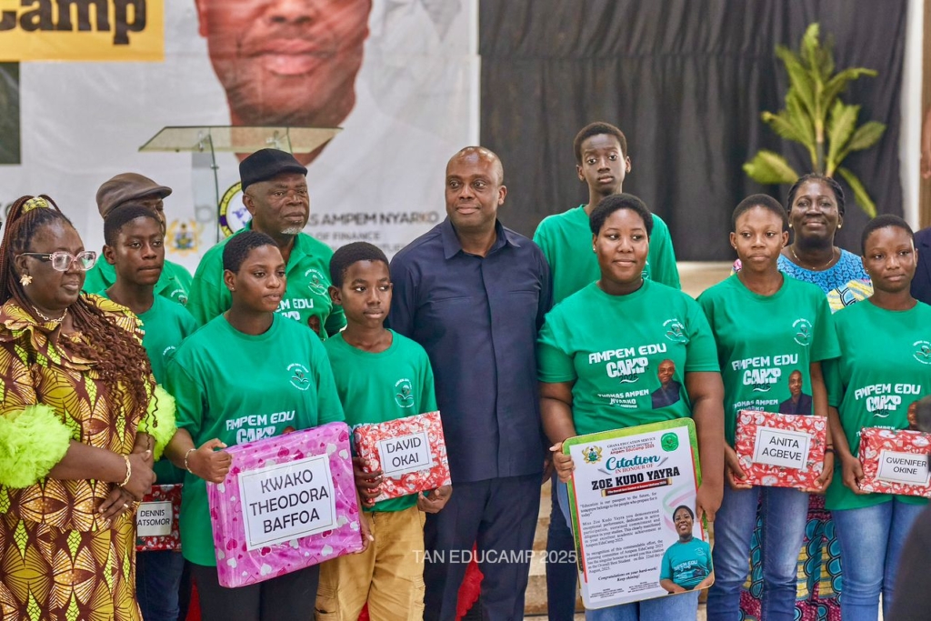 Deputy Finance Minister equips 400 JHS students in Asuogyaman through Ampem Educamp – MyJoyOnline
