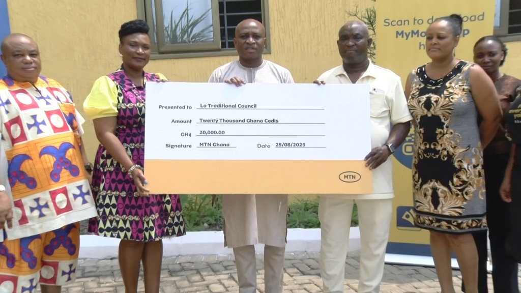 MTN Ghana donates to La Traditional Council in support of Homowo Festival – MyJoyOnline