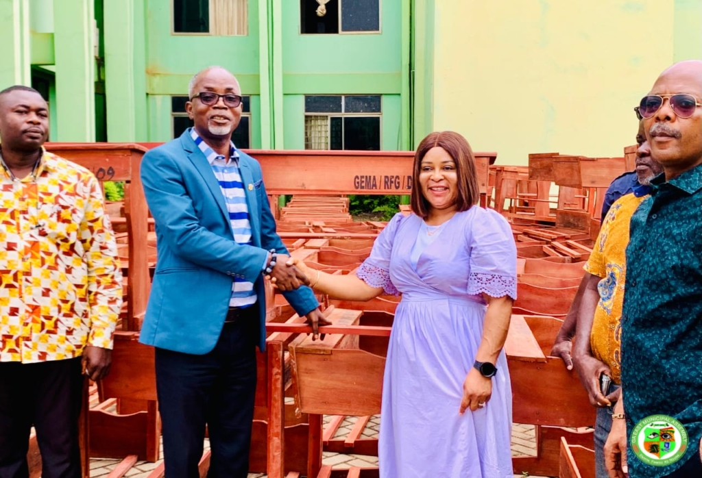 MP Faustina Akurugu donate school desks to Education Directorate – MyJoyOnline