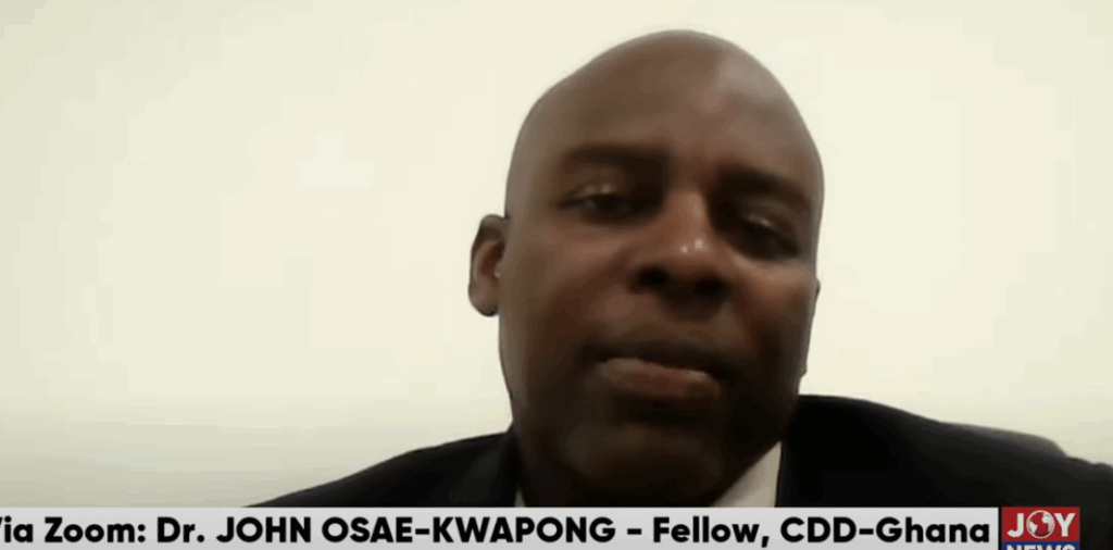 Amnesty does not provide an incentive for indiscipline – Dr Osae-Kwapong – MyJoyOnline