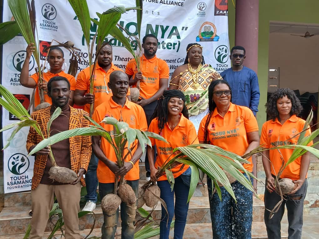 Asamang Tampoe Nkosuhemaa leads tree-planting exercise to reclaim galamsey-degraded lands and water – MyJoyOnline