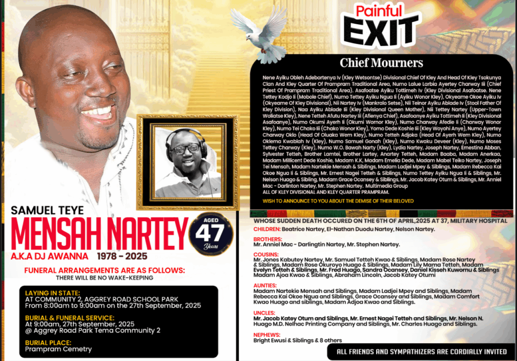 Samuel Teye Mensah Nartey aka DJ Awanna – MyJoyOnline