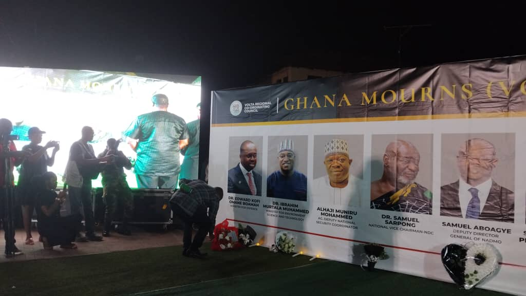 V/R holds vigil to honour victims of military helicopter crash – MyJoyOnline