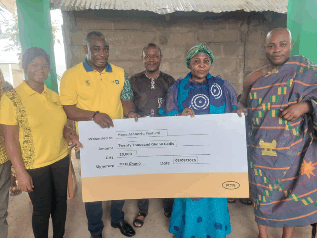 MTN Ghana supports Mepe Afenorto Festival with GH¢20,000 cash donation – MyJoyOnline