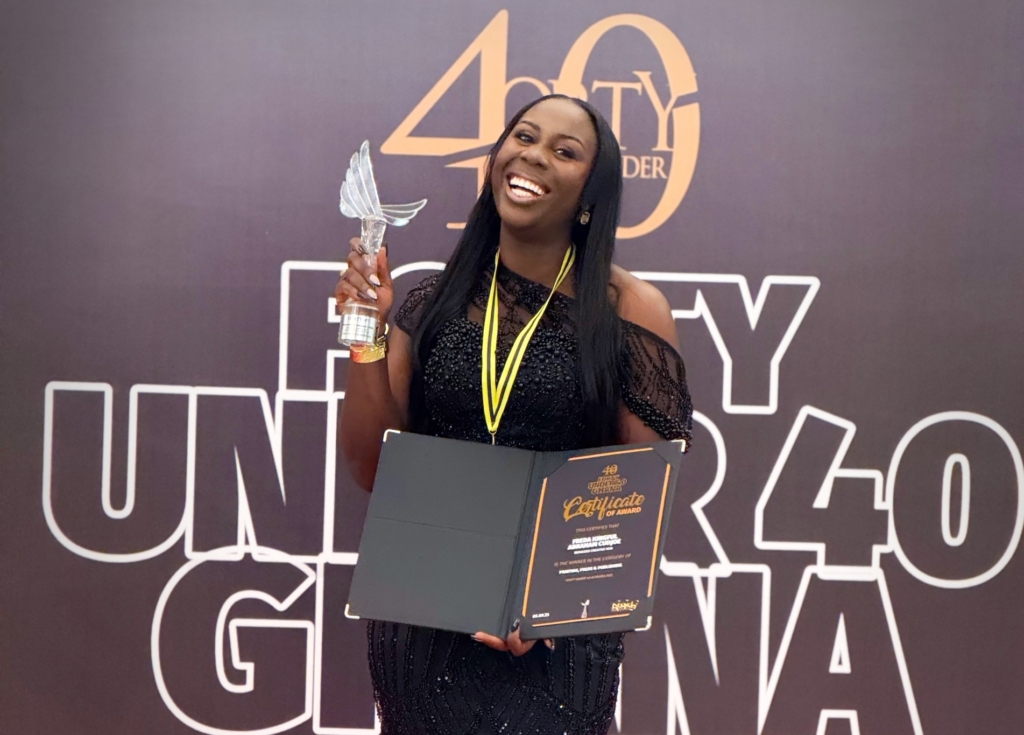 Impakers Creative Hub CEO, Freda Kingful Abraham Cudjoe, honoured at Forty Under 40 Awards, 2025 – MyJoyOnline