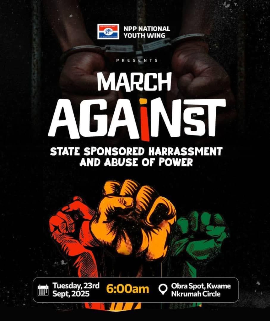 NPP youth wing set for September 23 demonstration against alleged ‘State-sponsored harassment’ – MyJoyOnline