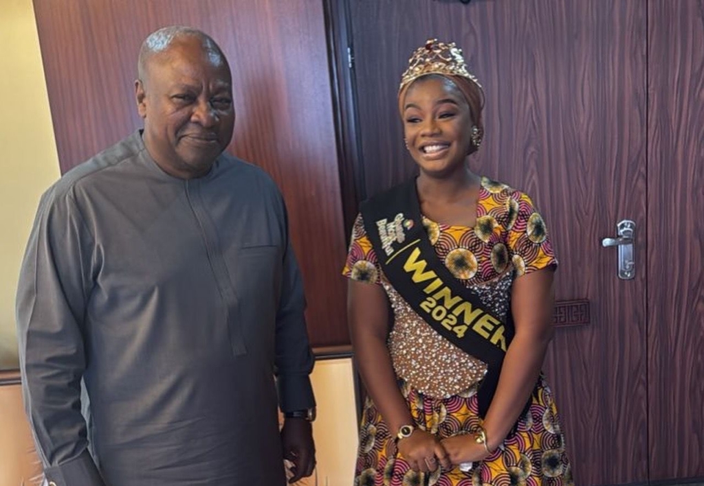 GMB 2024 winner, Nihad Titiaka meets Mahama; seeks support for her Climate Action Project – MyJoyOnline