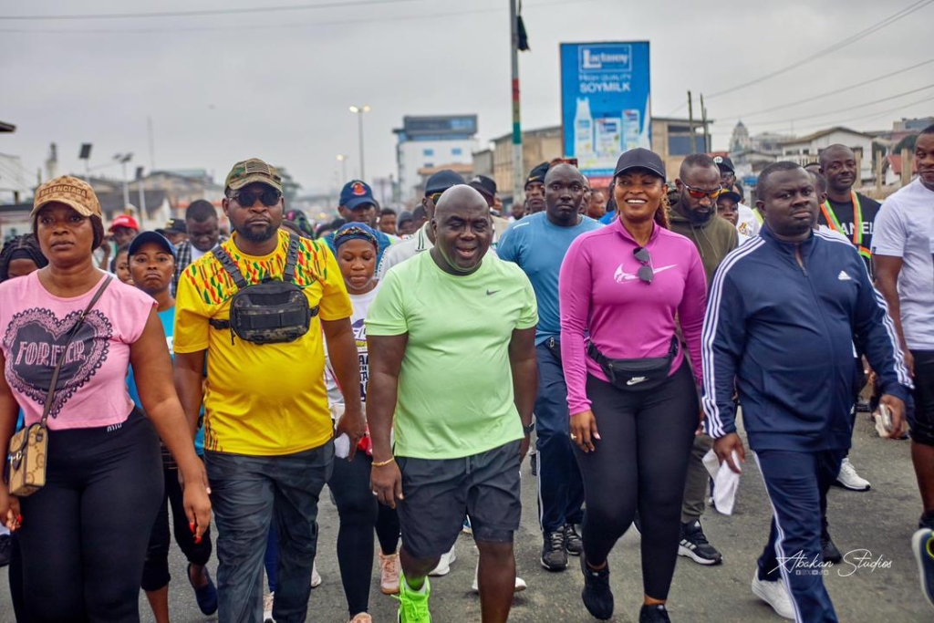 Chief of Staff Julius Debrah inspires citizens on the power of walking – MyJoyOnline