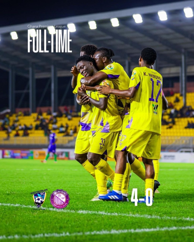 GPL 2025/26: Medeama thrash Vision FC to go top – MyJoyOnline