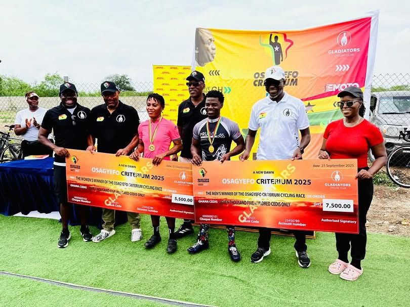 Prince Kudufia & Mary Sunday crowned champions of 2025 Osagyefo Criterium – MyJoyOnline