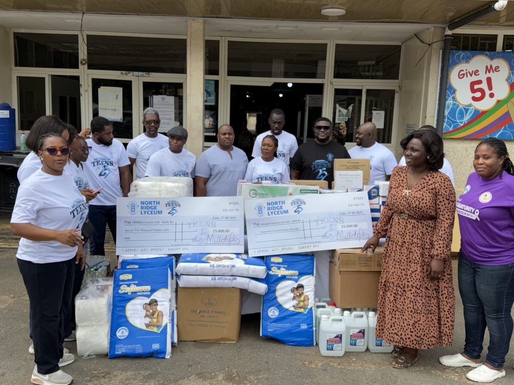 Millennium Teens mark 25th anniversary with donation to child cancer, neonatal patients at Korle Bu – MyJoyOnline