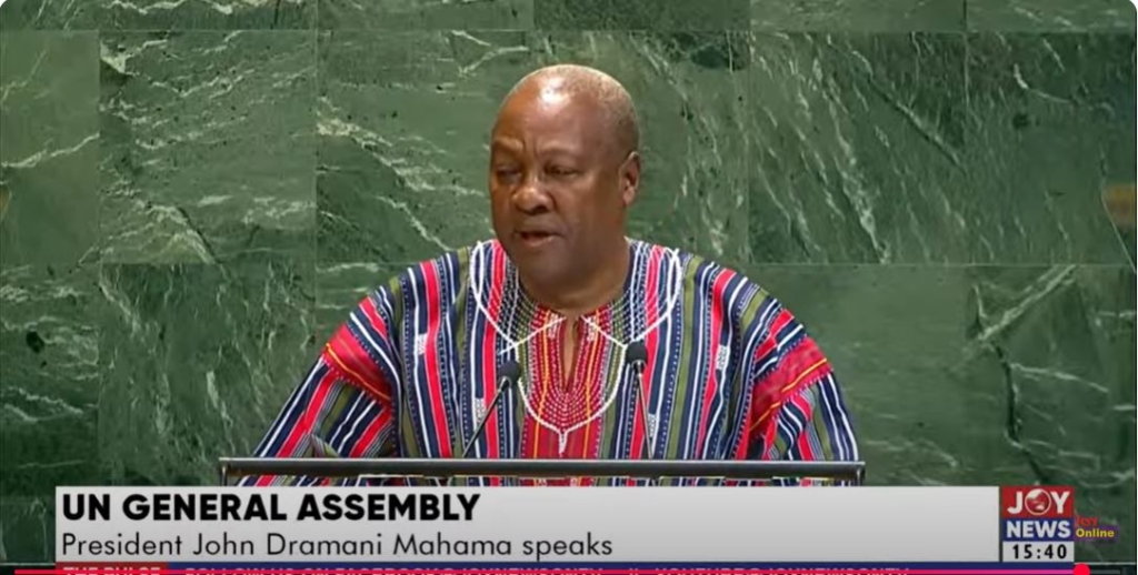 Cedi has appreciated considerably — Mahama tells UN General Assembly – MyJoyOnline