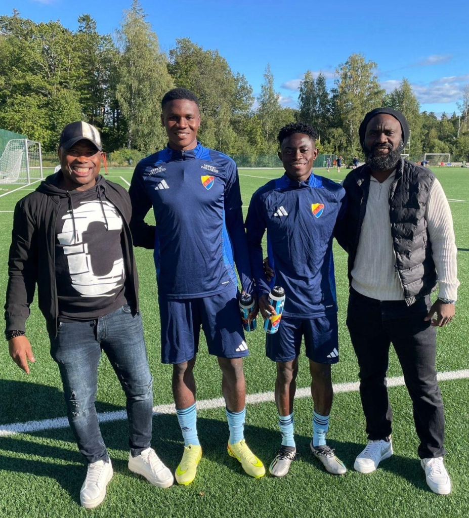 Prince Amoah and Paskal from West African Talent Hunt trial with Swedish side Djurgardens – MyJoyOnline