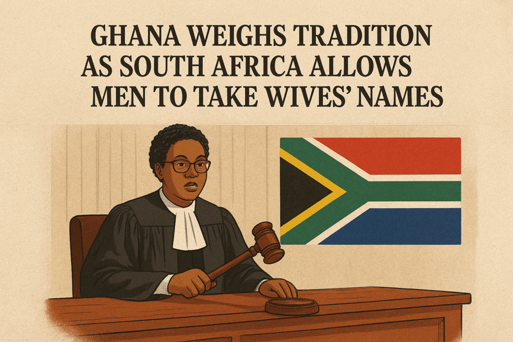 Ghana weighs tradition as South Africa allows men to take wives’ names – MyJoyOnline Ghana weighs tradition as South Africa allows men to take wives’ names – MyJoyOnline